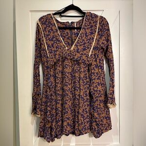 Free People Like You Best Mini Dress- Purple Size XS